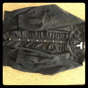 Joie silk black blouse